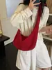 Bolso Cruzado de Mujer con Pliegues 2026, Nueva Versión Coreana, Simple y Versátil, Bolso de Mano de Lona de Gran Capacidad para Viajes, Bolso Tipo Dumpling