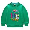 Primavera y Otoño 2026 Estilo Coreano de Dibujos Animados Ropa Nueva para Niños Sudadera de Cuello Redondo Camisetas de Algodón de Manga Larga para Niños y Niñas