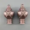Ponta de varão de cortina Plugue de varão romano Tampa decorativa para ponta de varão Cabeça fixa Acessórios para varão de cortina Manga de fechamento para duas pontas Acessórios