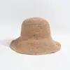 Chapéu de Palha de Papel com Gancho de Mão Cor Sólida Estilo Japonês Casual Versátil para Todas as Ocasiões Chapéu de Pescador Dobrável Simples de Viagem para o Verão Feminino