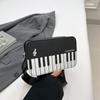 2024 Invierno Nueva Moda Color Contraste Bolso Cuadrado Pequeño Personalidad Dulce para Niña Nota de Piano Cartera Pequeña Portátil Bolso de Mujer