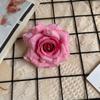Flor Artificial Rosa com Pétalas Enroladas 12 Cores Cabeça de Flor Falsa Flores Artificiais de Alta Qualidade Decoração de Parede de Flores para Casamento Diâmetro 9cm Fabricante de Flores Artificiais