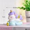 Regalo para estudiante vinilo unicornio pastel de cumpleaños decoración para hornear regalo accesorios llavero colgante de unicornio
