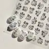 Adesivos Finos e Resistentes para Nail Art, Papelaria Popular Estilo Japonês, Adesivos de Unha para Crianças, Adesivos de Joias para Trabalhadores, Nail Art