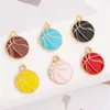 Colgante de aleación de baloncesto Popular transfronterizo Serie Deportiva Colgante de Esmalte de Pelota Multicolor Accesorios Creativos para Joyería DIY
