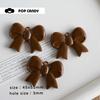Angola Rojo Grande Elegante Llavero Otoño e Invierno Lazo Colgante de Corazón Joyería DIY Colgante para Bolso Cordón Decorativo