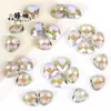 9x11 mm 20 Piezas de Cuentas de Cristal Triangulares con Agujeros Laterales, Accesorios de Joyería DIY, Cuentas de Cristal para Pulsera Collar