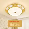 Lámpara de techo redonda para sala de estar, lámpara de dormitorio de hierro forjado estilo americano, luminaria para pasillo, iluminación simple para entrada y balcón 65