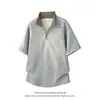 Venta Directa de FábricaMarca Americana de Moda Camisa Polo con Cuello de Solapa, Camiseta de Punto de Manga Corta, Nuevo Estilo de Verano, Camiseta de Corte Holgado para Hombres y Mujeres