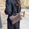 Moda Comércio Exterior Estilo Coreano Bolsa Feminina com Corrente Padrão Crocodilo Modelo Novo Primavera 2026 Versátil Ombro Transversal Bolsa de Mão