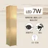 Lámpara de pie cuadrada de papel crepé para suelo Hotel Beige Blanco Esquina de dormitorio clásica Lámpara de dormitorio Posada de dormitorio B&B