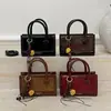 Bolso de Mano Pequeño Retro Otoñal para Mujer 2025 Otoño e Invierno Nuevo Bolso de Hombro Casual de Moda Bolso de Nicho