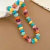Collar de doble capa con cuentas acrílicas transfronterizo europeo y americano, cadena para la clavícula de lujo ligero de alta gama, joyería de estilo étnico vintage al por mayor