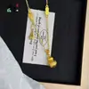 Novo Colar de Abóbora com Borla Auspiciosa Estilo Chinês para Mulheres, Versátil, Elegante, Luxo Leve, Colar da Moda de Nicho