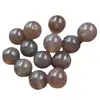 Contas soltas de jade Contas soltas redondas violeta Contas soltas redondas roxo fumaça Contas soltas de ágata calcedônia Acessórios para DIY Contas Contas de jade