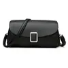 Nova Bolsa Feminina 2026: Bolsa de Ombro Único e Transversal, de Alta Qualidade, Simples, com Padrão de Lichia Texturizado, Moderna e Versátil