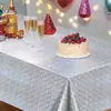 Toalha de Mesa Amazon Flash Star Prata Holográfica a Laser Transfronteiriça Descartável Brilhante para Festa com Estrelas Flash