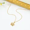 Colar Estrela do Mar de Aço Titânio Cruzado da Moda Versátil High-End Moda Versão Coreana Design de Nicho Corrente para Clavícula com Temperamento Atacado