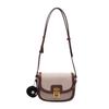 Bolsa de Exportación Transfronteriza para Mujer 2025 Nuevo Estilo K Nicho Contraste Lona Bolso Silla de Montar Retro Moda Tendencia Bolso Cruzado