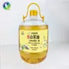 Barril de Aceite de Plástico Vacío de Gran Capacidad de 5L, Mascotas, Espesado, Transparente, Sellado, Grado Alimenticio, Portátil para el Hogar, Redondo, Contenedor de Aceite de Cacahuete