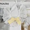 Gola falsa de renda com laço estilo coreano para pet, babador de renda, acessório xadrez para cachorro, babador para gato, cachecol para buldogue francês