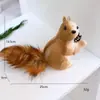 Novo Festival de Natal Pingente de Esquilo de Simulação Pingente de Decoração de Árvore de Natal Ornamento de Arranjo de Decoração de Cena de Feriado