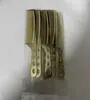 Peine de Aluminio Especial para Espacio Transfronterizo Peine de Estilismo para Hombres Dientes Finos Peine de Corte de Pelo Peine de Corte Recto para Cortar el Pelo