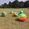 Pelota de playa arcoíris juguete para niños inflable PVC Pelota arcoíris voleibol colorido engrosado puesto de mercado nocturno juguete