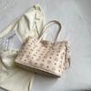 Bolsa de Viagem Bolsa de Grande Capacidade 2023 Nova Bolsa Feminina Estilo Ocidental Popular Combina com Tudo Bolsa de Ombro Bolsa Tote Fashion e Atmosférica