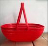 Cestas de Plástico para Compras al por Mayor para Supermercados, Cestas de Plástico Rojas para Compras, Cestas de Plástico para Compras en Mercados de Frutas y Verduras