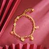 Pulsera Shajin de Vietnam Estilo de Corte Gota de Aceite Cuenco del Tesoro Pulsera del Dios de la Riqueza Temperamento Femenino Joyería de Mano de Larga Data Venta al por Mayor