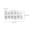 Molde de silicona para decoración de casas pequeñas europeas, modelo de casa tridimensional 3D, resina epoxi, 10/12 cuadrículas