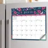 Planificador Inglés de 18 Meses 2027 con Ilustraciones de Dibujos Animados, Tablero de Recordatorios Mensuales para Gestión de Horarios en Casa y Oficina