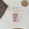 Estampado de Leopardo Caliente*Nuevas Bragas Sexy con Cordones para Mujer de Cintura Baja Deseo Puro Transpirables Algodón Puro Entrepierna Recortada Bragas Triángulo