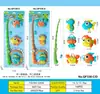 Set de Pesca Infantil Transfronterizo del Sudeste Asiático Juguetes Educativos con Caña de Pescar, Red para Peces, Varios Peces Marinos y Juguetes para el Agua en Empaque de Ampolla