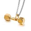 Marca de moda europeia e americana fitness haltere masculino colar estilo coreano personalidade feminina casal pingente pingente SP610