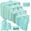 Conjunto de Bolsas de Armazenamento para Viagem Transfronteiriça com Sete ou Oito Peças, Bolsa de Armazenamento para Viagem de Negócios, Bolsa de Armazenamento de Grande Capacidade, Conjunto de Armazenamento à Prova d'Água