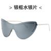 Nuevas gafas de sol de una pieza de moda para hombre, gafas de ciclismo retro de alta gama para deportes al aire libre, transfronterizos, europeos y americanos.