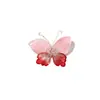 Estilo Antigo Hanfu Fio de Cobre Vidro de Cristal Borboleta de Duas Cores DIY Grampo de Cabelo Manual Presilha para Franja Acessório de Cabelo