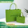 Internet Celebridade Pessoas Post Feltro Tote Bag Grande Capacidade Presente Shopping Tote Bag All-match Commuter Shoulder Hair Adhesive Bag