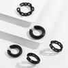Moda Europea y Americana Simple Twist Clip para Oreja en forma de C Juego de Cinco Piezas Línea Gruesa Texturas Combinables Hebilla para Oreja Juego de Clips para Oreja