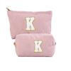 Bolsa de Hombro de Pana con Letras Transfronteriza de Amazon, Bolsa Bordada de Toalla, Bolsa de Almacenamiento para Neceser, Material de Pana