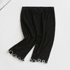 Pantalones de Cinco Puntos para Niña Verano 2024 Nuevos Leggings Finos de Modal Pantalones para Niños Pantalones Cortos de Media Cintura para Bebé