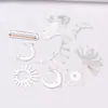Accesorios para joyería de oreja DIY moda personalizada geométricos forma de abanico luna Sol Ojo aretes pendientes colgantes material para colgantes