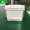 Balde de Água, Balde Selado, Balde para Molho e Tinta, 1/2/6 Peças por Lote, Balde de Plástico de Grau Alimentício com Tampa, 10/20/25L, Unidade kg