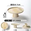 Plato Xiangyuan de Melamina Plato para Ingredientes de Hot Pot Chino Restaurante Redondo Pastelería Té de la Tarde Postre Plato Alto
