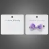 Vendas diretas da fábrica de origem: Cartões de papel para display com clip de mola, cartões de clip de cabelo de alta qualidade duráveis de tamanho médio em PVC branco leitoso no atacado