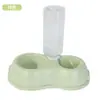 Dispensador de Comida y Agua para Gatos, Doble Tazón Integrado de Plástico Botella de Bebida Automática, Tazón para Gatos Antiderrames, Tazón para Beber, Suministros para Mascotas