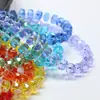 Rueda de cristal con cuentas de agujero pasante corte fino tierras raras fabricantes mayoreo joyería hecha a mano DIY pulsera collar cuentas sueltas