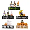 Decorações de Halloween Transfronteiriças Novas Adereços de Madeira Festival dos Fantasmas Abóbora Fantasma Bruxa Decoração Cena Exibição